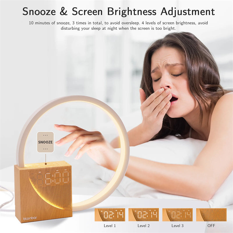 Bedside Lamp With Natural Sounds And Alarm Clock