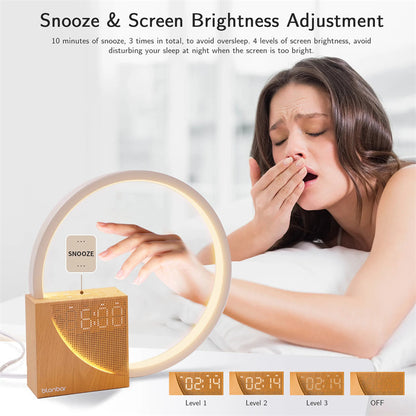 Bedside Lamp With Natural Sounds And Alarm Clock