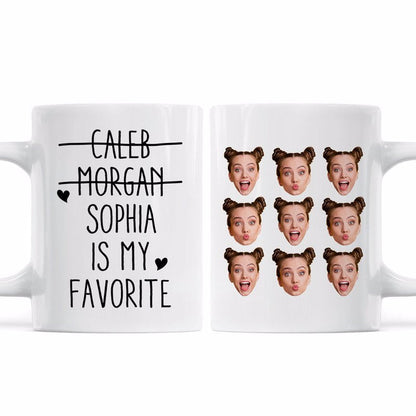 My Favorite Funny Custom Face Personalized Mug