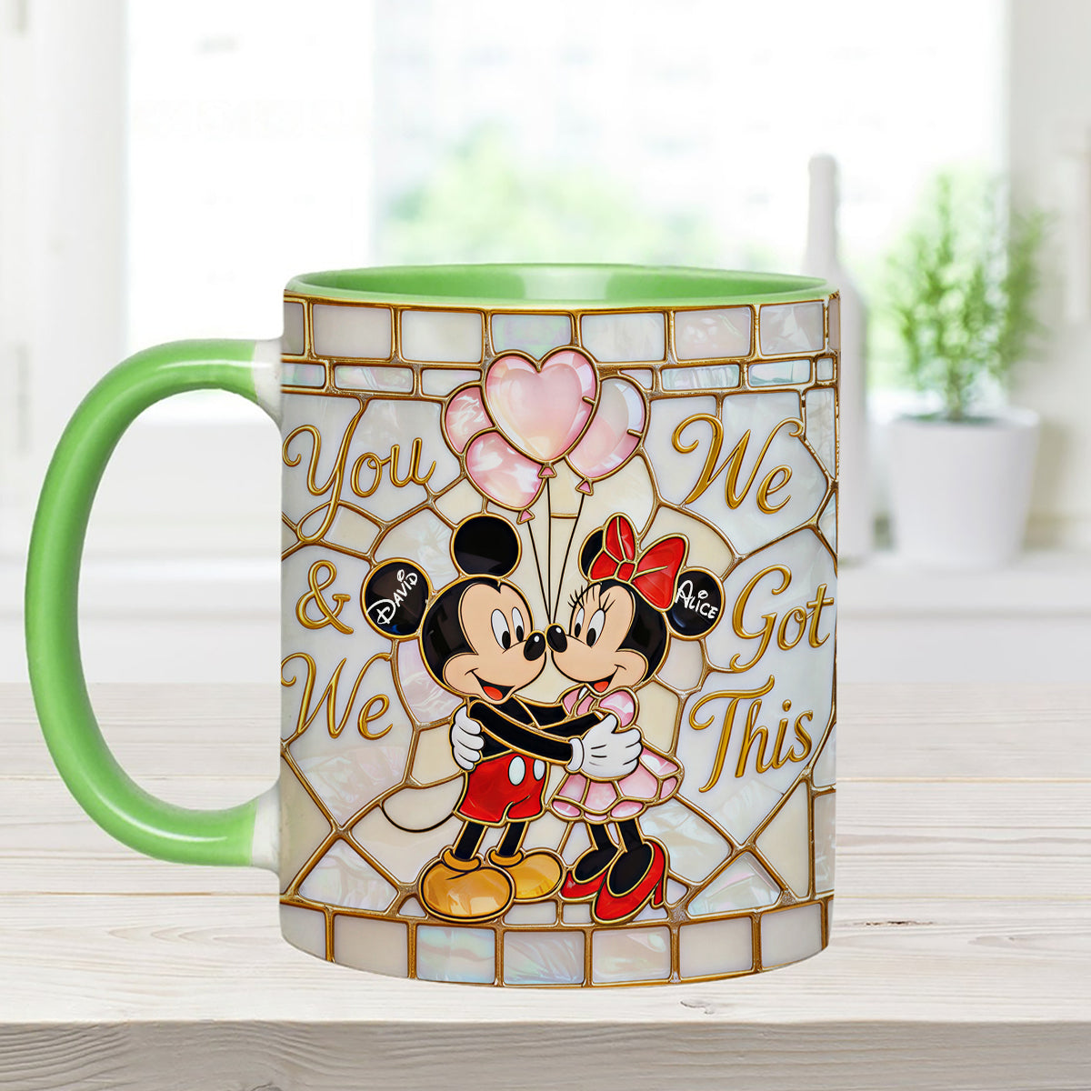 MkMo Magic Mouse You And Me We Got This - Personalized Accent Mug - Gift For Couple, Fan Movies HH01