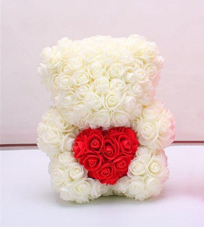 Valentine Foam Forever Rose Teddy Bear