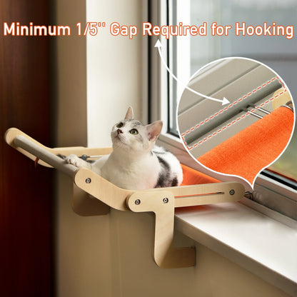 Wooden Cat Window Perch