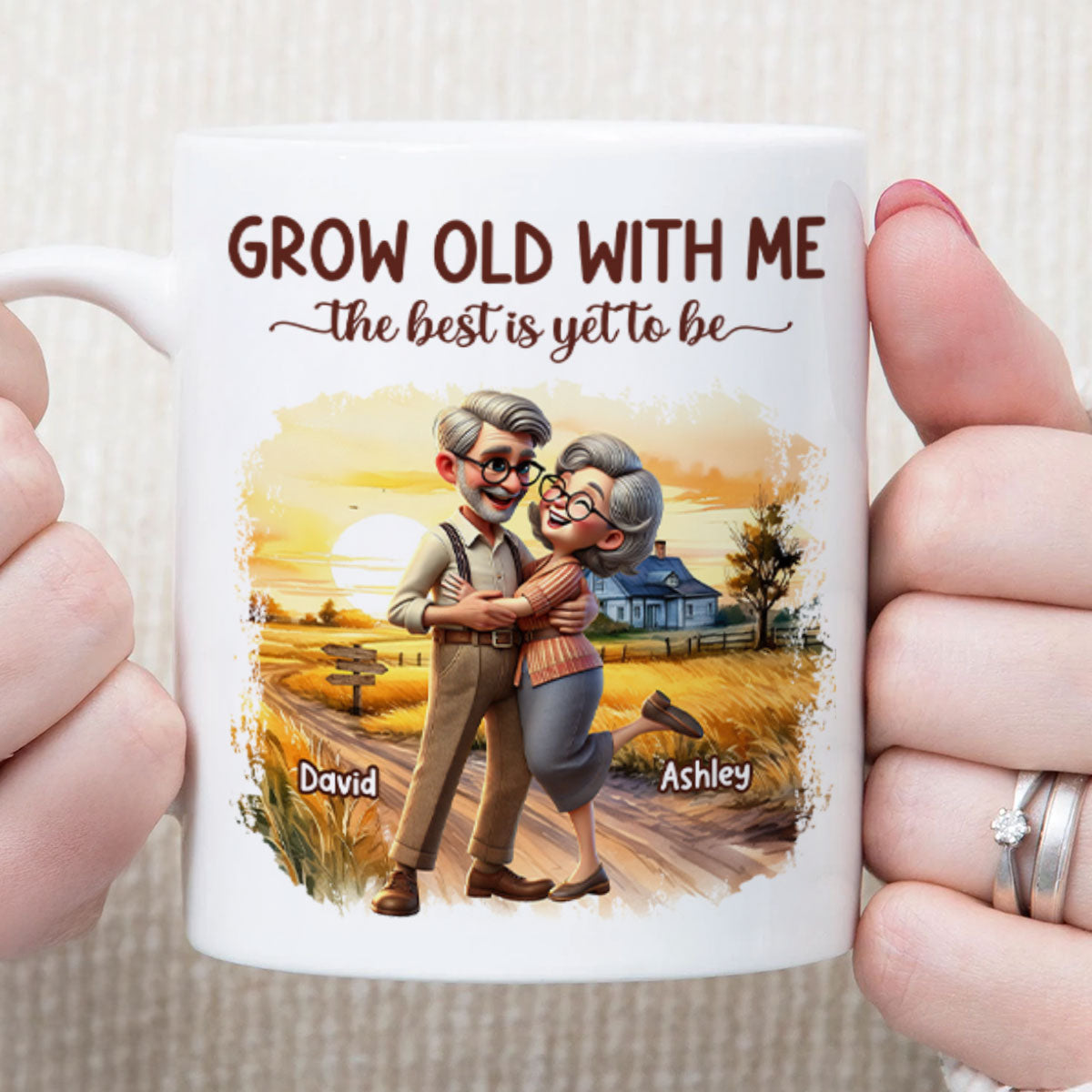 I Had You And You Had Me Happy Old Couple Personalized Mug, Anniversary For Him, For Her, Husband, Wife