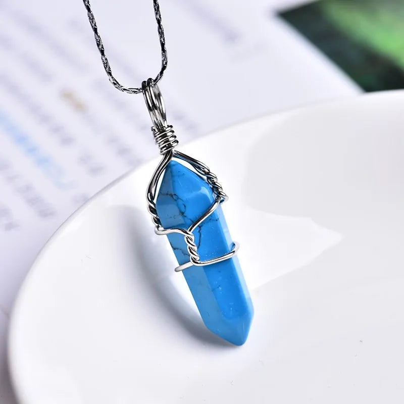 Natural Amethyst Crystal Point Pendant: Diy Jewelry Gift