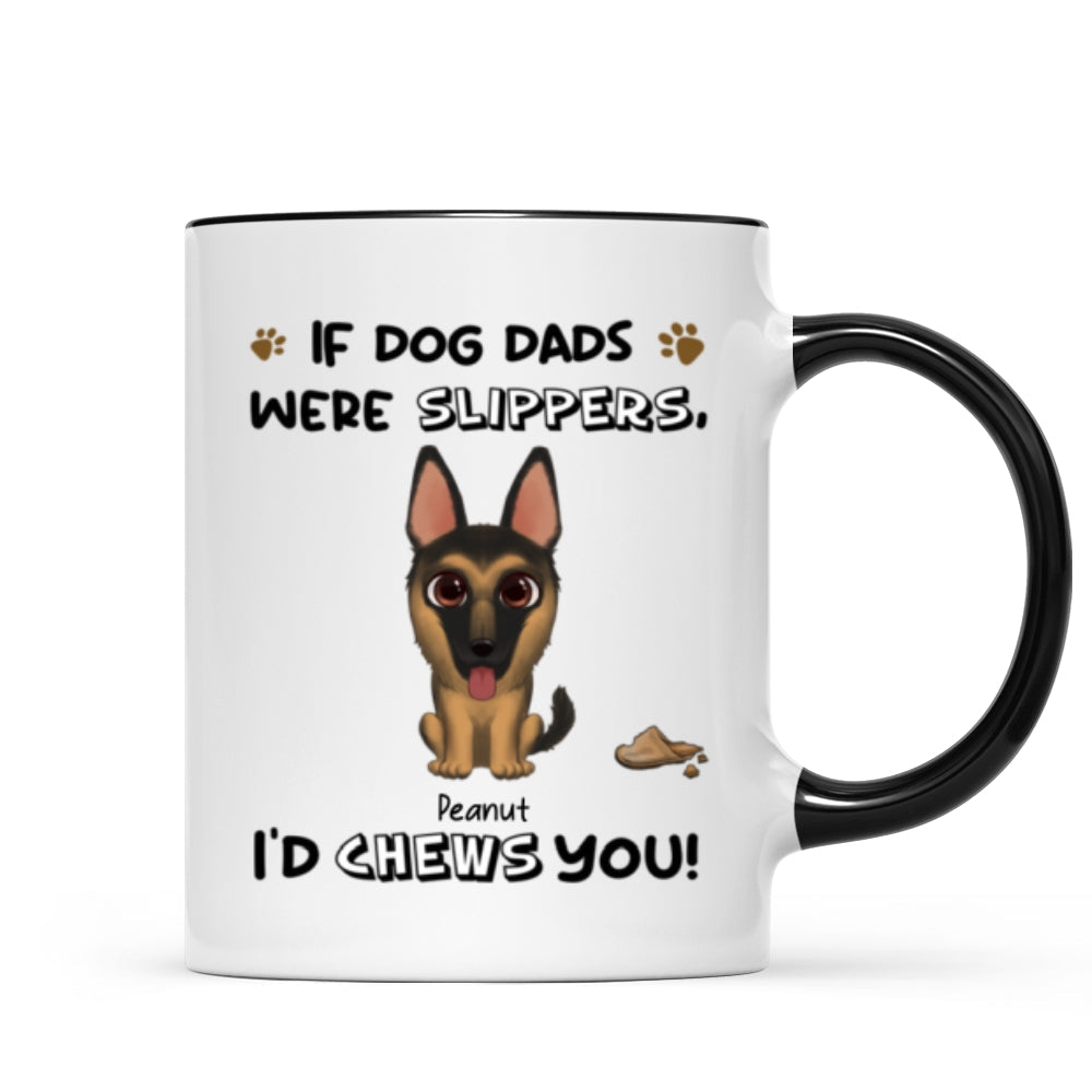 I'd Chews You Funny Gift For Dog Lover Cute Watercolor Dogs Personalized Mug