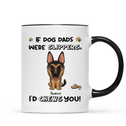 I'd Chews You Funny Gift For Dog Lover Cute Watercolor Dogs Personalized Mug