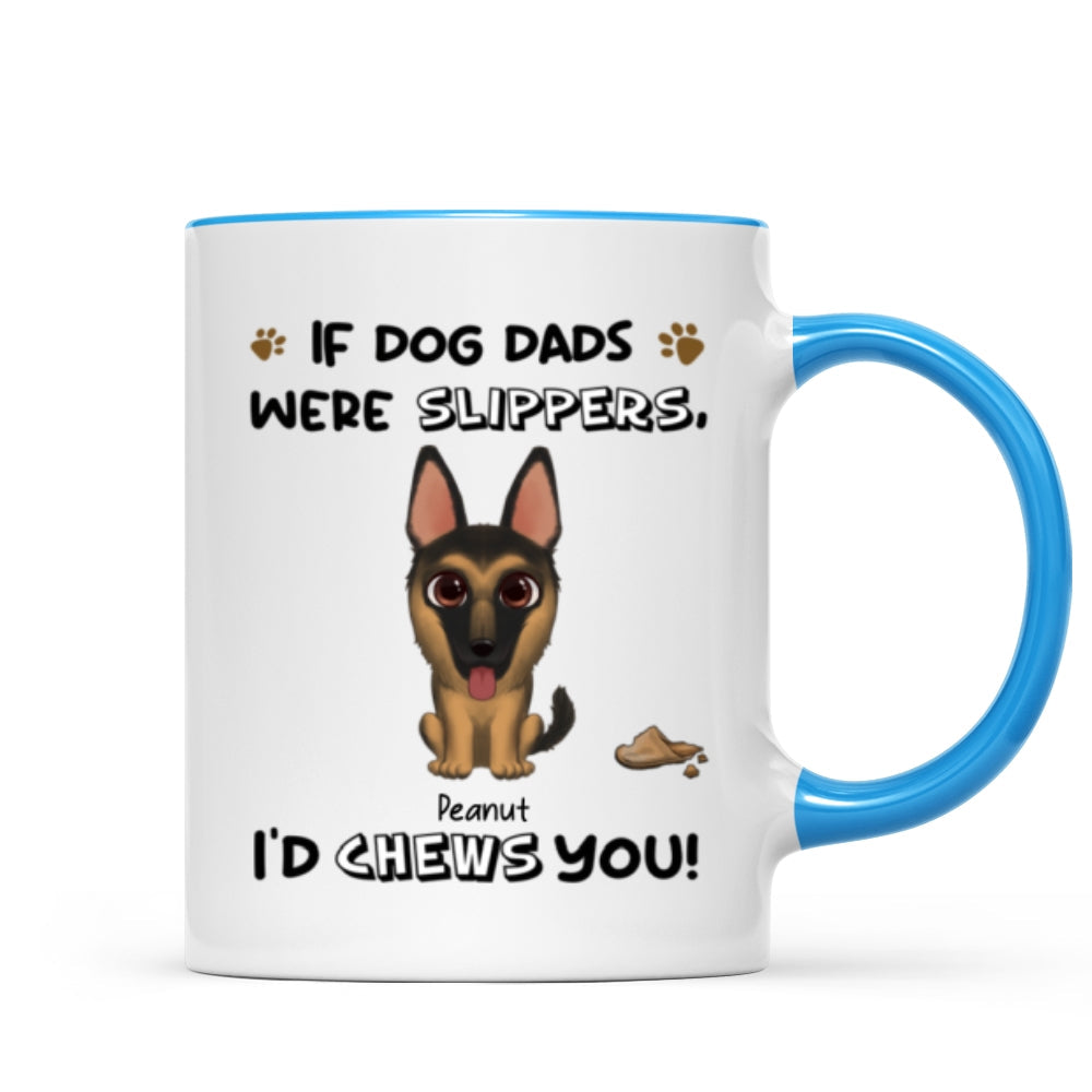 I'd Chews You Funny Gift For Dog Lover Cute Watercolor Dogs Personalized Mug