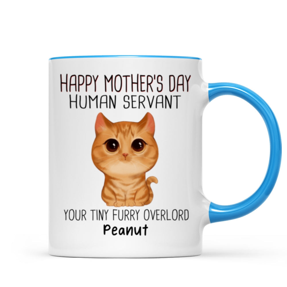 Good Morning Human Servant - Personalized Mug - Gift For Cats Lovers, Cat Mom, Cat Dad