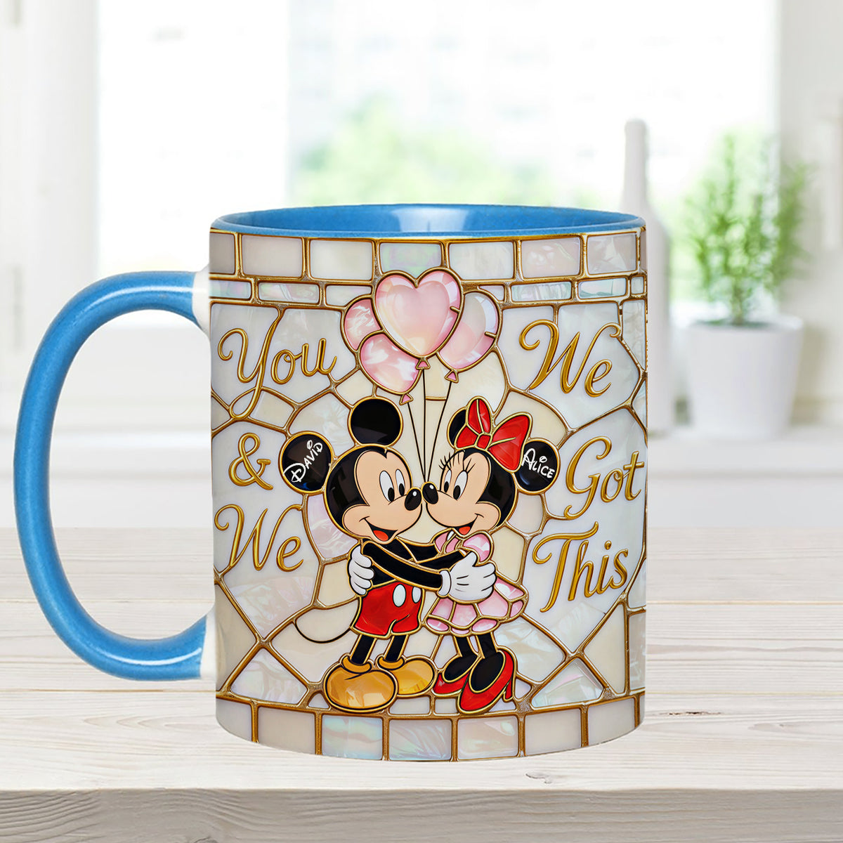 MkMo Magic Mouse You And Me We Got This - Personalized Accent Mug - Gift For Couple, Fan Movies HH01