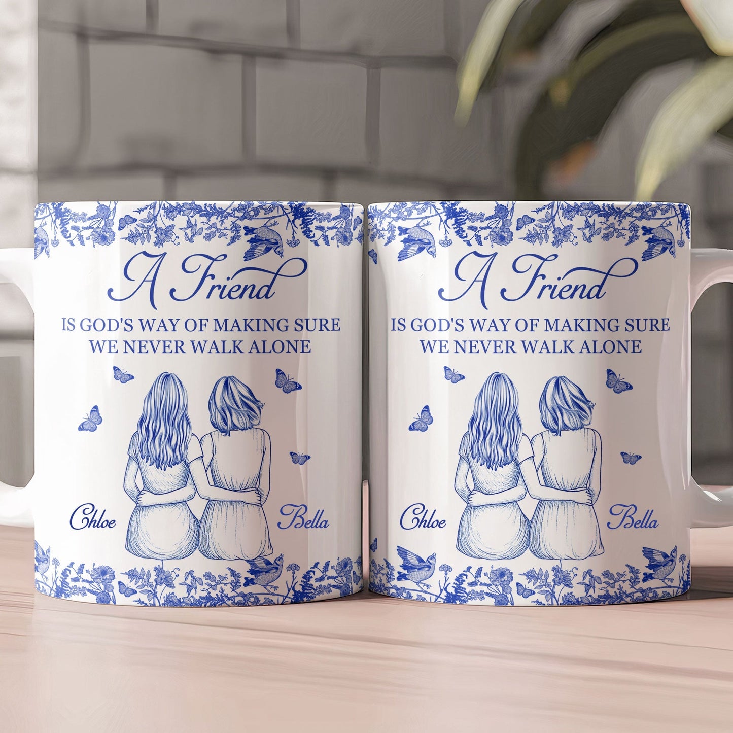 A Friend Is God's Way - Personalized Mug - Gift For Friend