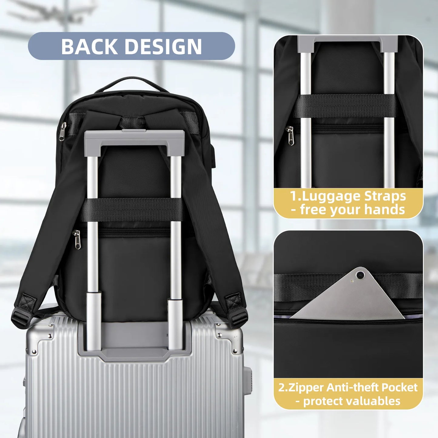Multifunctional Travel Backpack Cabin Bag