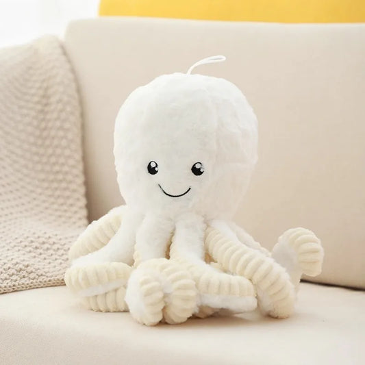 Reversible Colorful Octopus Plush - Cute Stuffed Animal for Kids' Decor