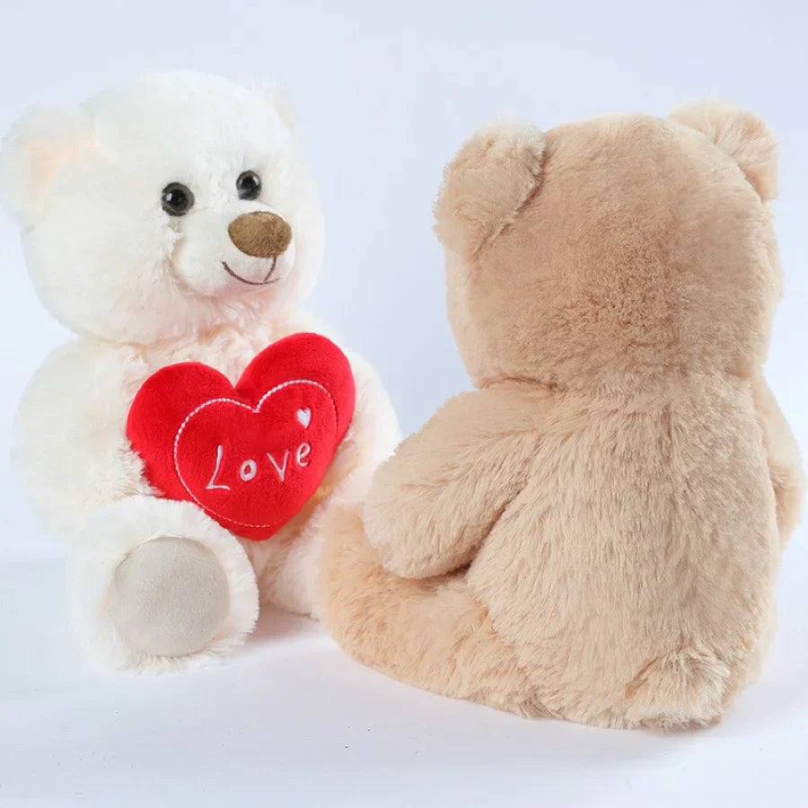 Heart Shaped Bear Plush Toy 13.5 Inches