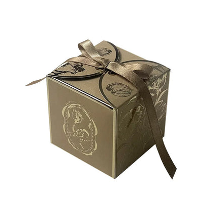 Luxury Gold Wedding Candy Boxes 400PCS Paper Gift Box