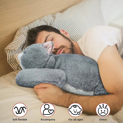 3.3lbs Weighted Cat Plush Pillow for Comfort and Relaxation