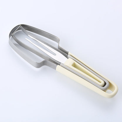 3-in-1 Stainless Steel Watermelon Cutter & Fork