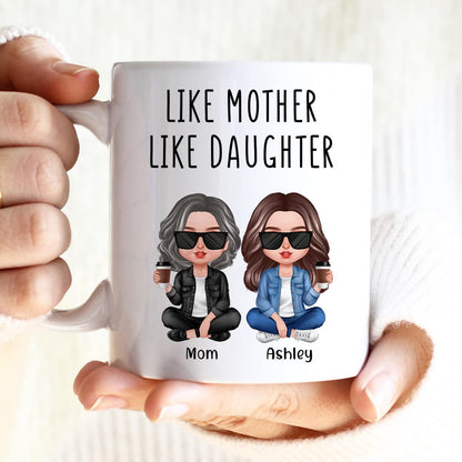 Like Mother Like Daughter Realistic Doll Personalized Mug