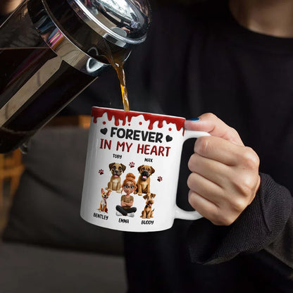 A Girl And Her Dog A Bond That Can't Be Broken - Personalized White Edge-to-Edge Mug