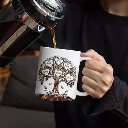 I Shook My Family Tree - 3D Inflated Effect Printed, Personalized White Edge-to-Edge Mug