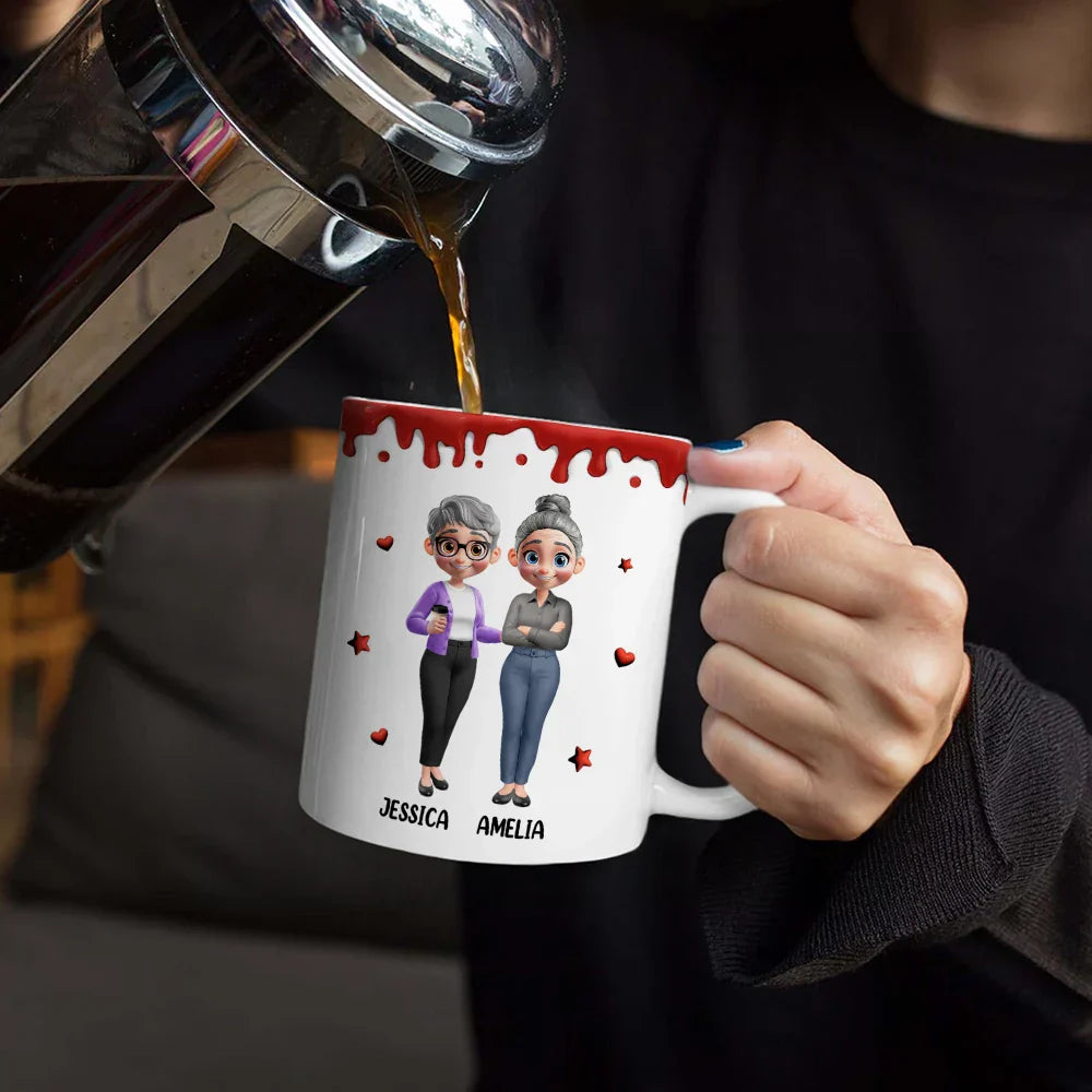 A Job Made Us Coworkers - Personalized White Edge-to-Edge Mug