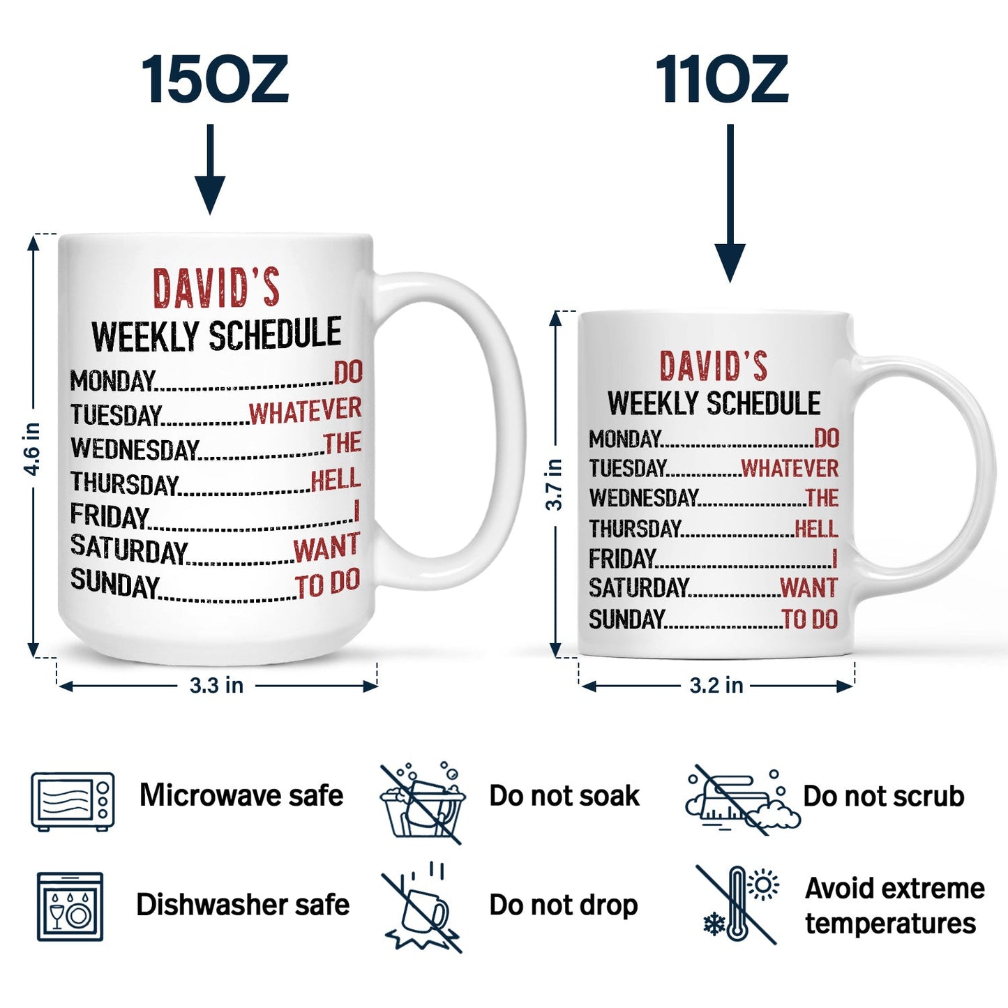 The Legend Has Retired Weekly Schedule - Personalized Mug