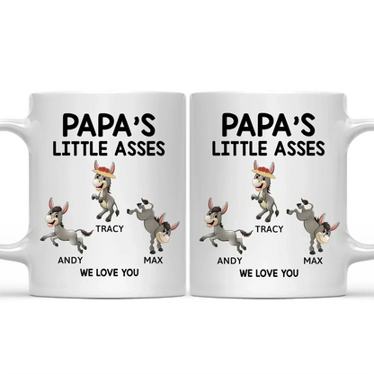Papa's Little Donkeys - Personalized Mug