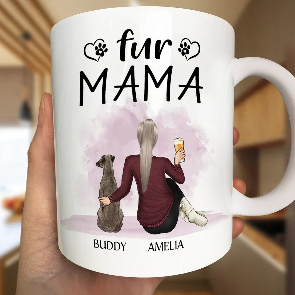 A Girl & Her Dogs A Heartwarming Bond with Custom Names, Perfect Gift for Dog Lovers,for Mother's Day or Birthday