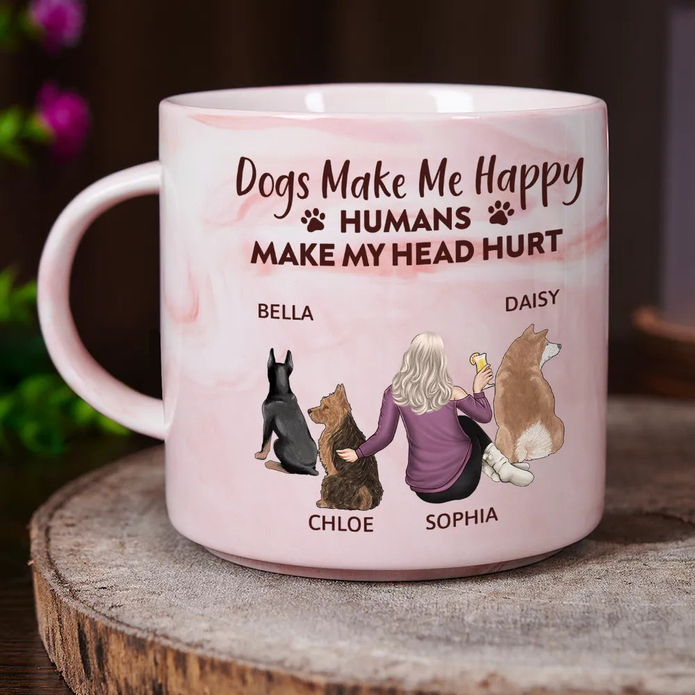 A Bond That Can't Be Broken Dog Mom - Personalized Marble Mug