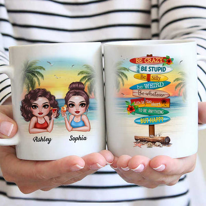Summer Girls Be Happy Personalized Mug