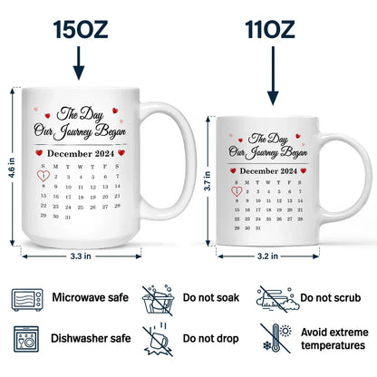 Couple The Day Our Journey Began - Personalized Mug