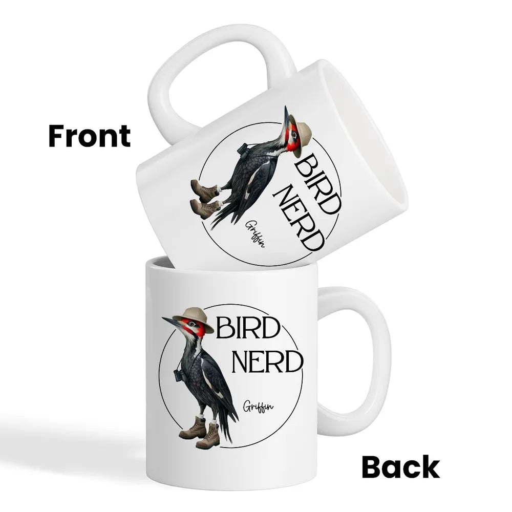 Bird Nerd Funny Bird Lovers' Mug and More Personalized Cup for Bird Watchers
