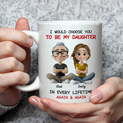 Father-Daughter Personalized Mug - Heartwarming Gift