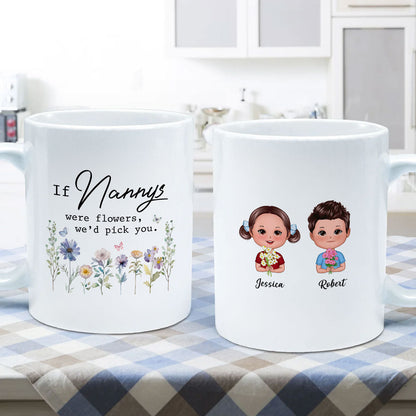 If Grandmas Were Flowers I'd Pick You Gift For Grandma Personalized Mug