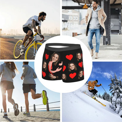 Custom Face Photo Boxer Briefs for Men