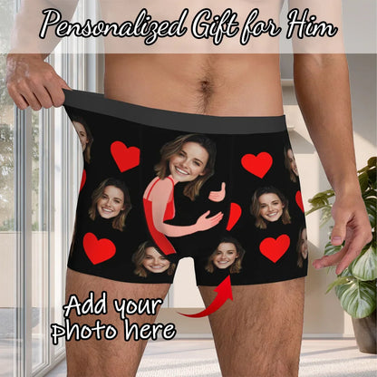 Custom Face Photo Boxer Briefs for Men