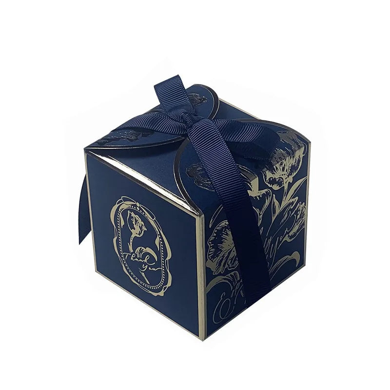 Luxury Gold Wedding Candy Boxes 400PCS Paper Gift Box