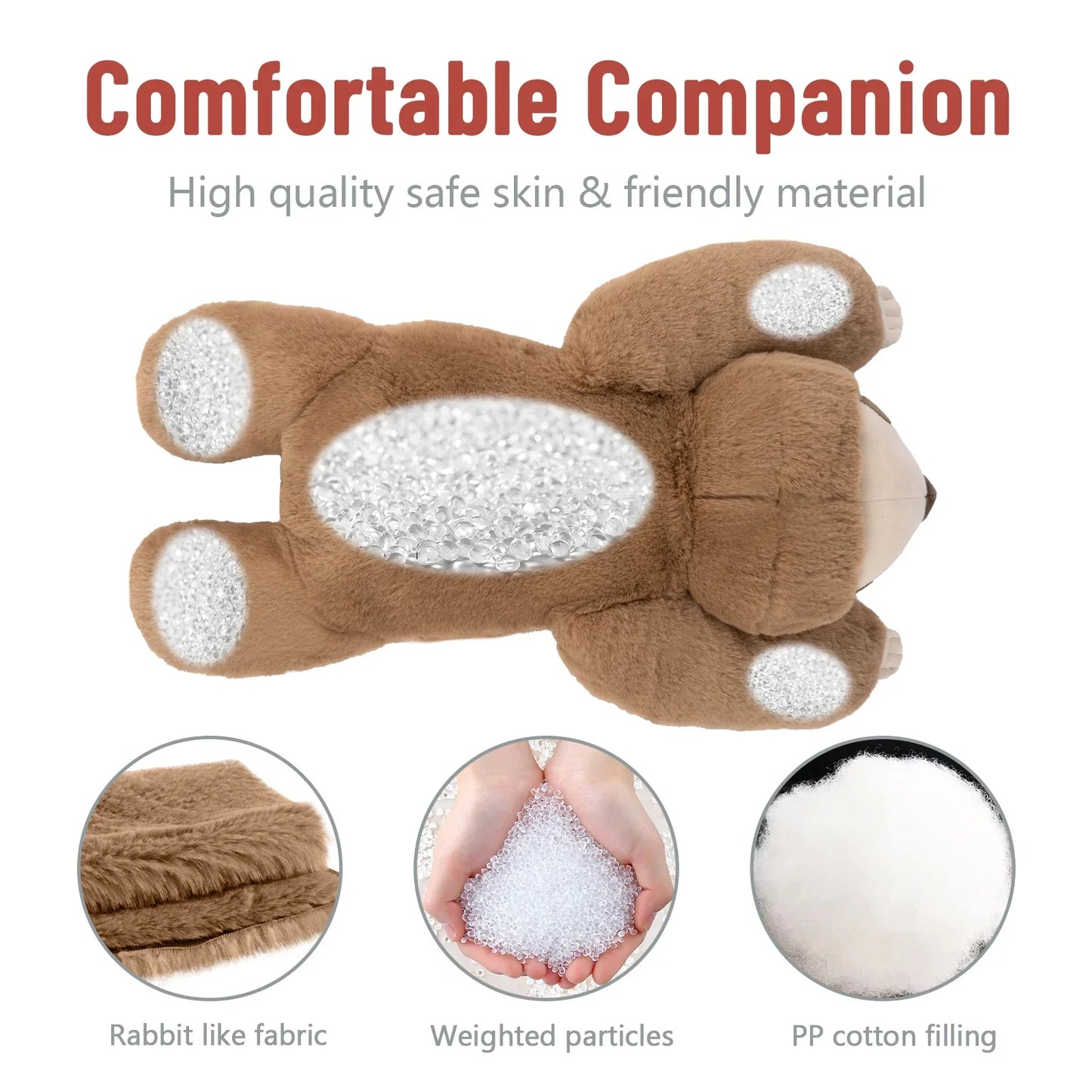 Weighted Sloth Plush Pillow - Soft 20in Cuddly Toy for Kids and Adults