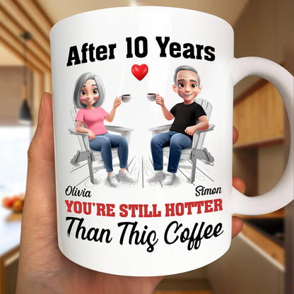 After Years You Still Hot 3D Effect Couple - Personalized Mug