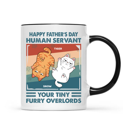 Happy Father's Day Human Servant Retro Personalized Mug