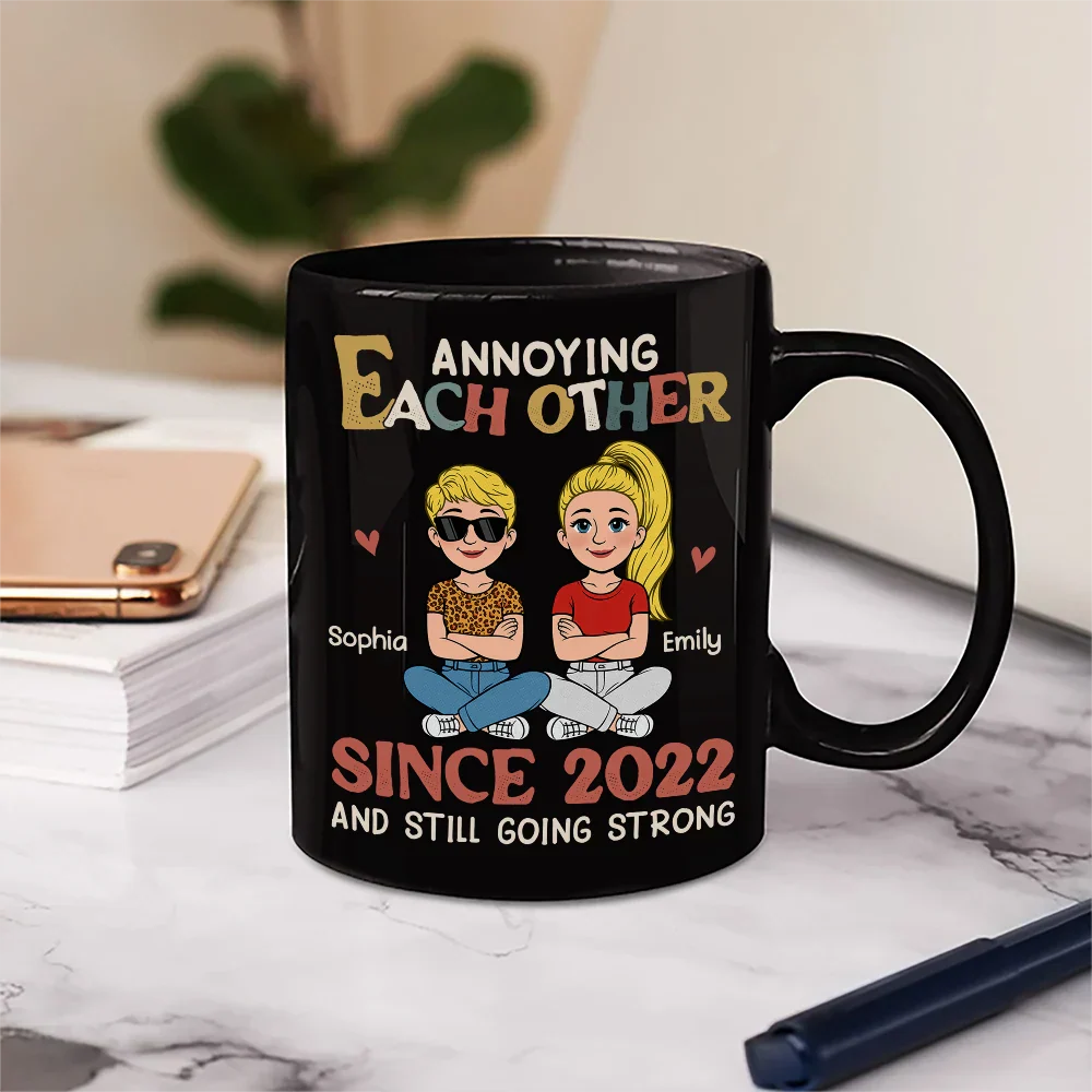 Annoying Each Other Retro Couple - Personalized Mug