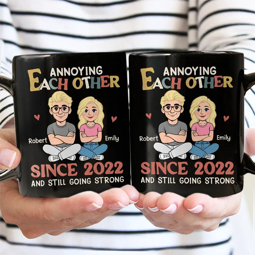 Annoying Each Other Retro Couple - Personalized Mug