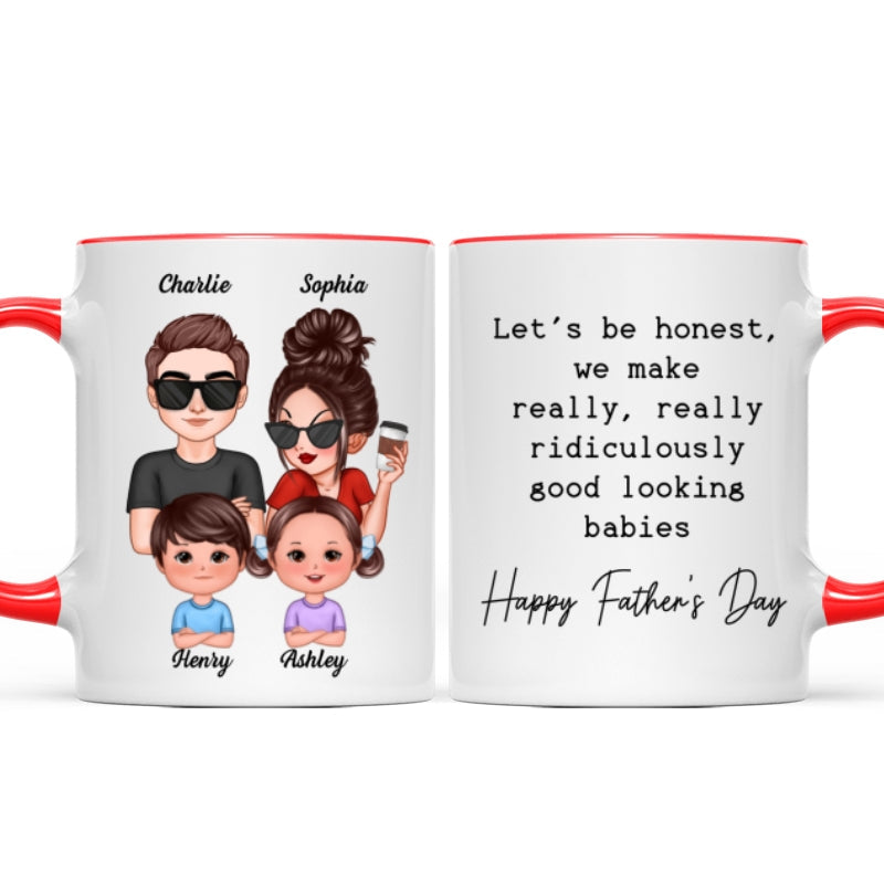 No One Else I'd Rather Raise Kids With Funny Father's Day Gift For Husband Personalized Mug