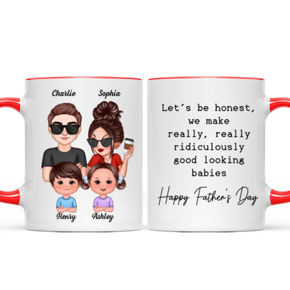 No One Else I'd Rather Raise Kids With Funny Father's Day Gift For Husband Personalized Mug