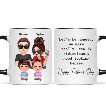 No One Else I'd Rather Raise Kids With Funny Father's Day Gift For Husband Personalized Mug