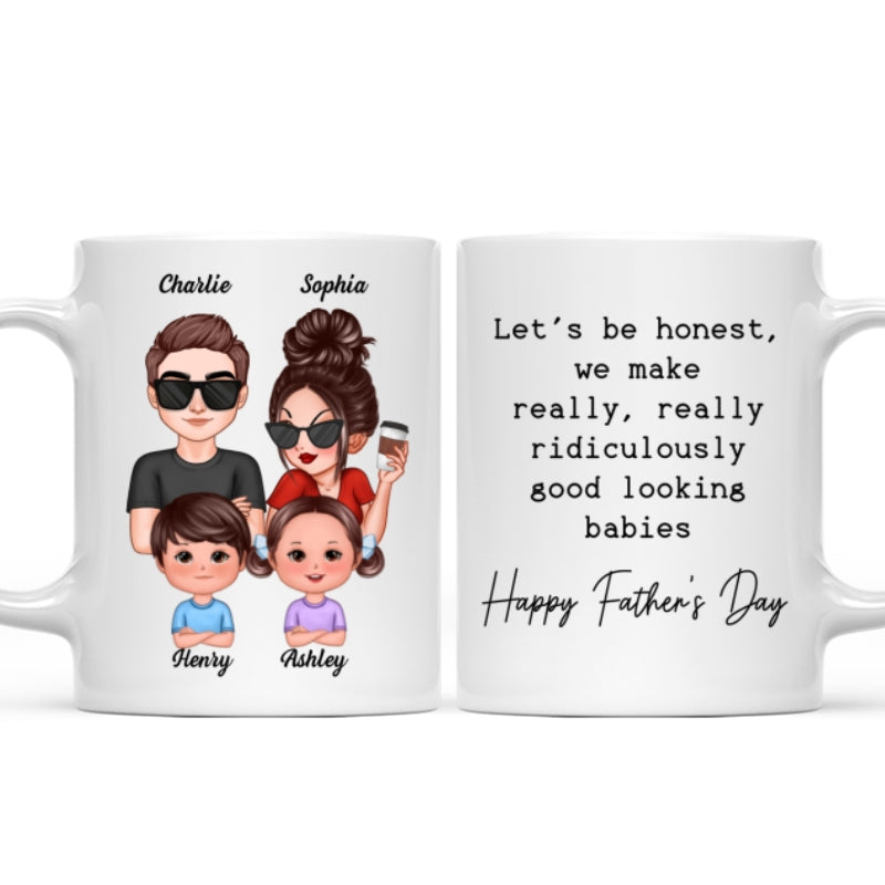 No One Else I'd Rather Raise Kids With Funny Father's Day Gift For Husband Personalized Mug