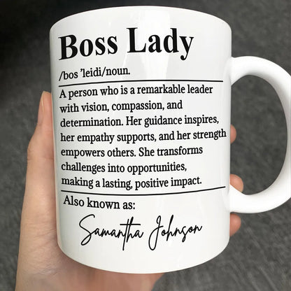 Boss Lady Who Is Remarkable Leader - Personalized Mug