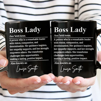 Boss Lady Who Is Remarkable Leader - Personalized Mug