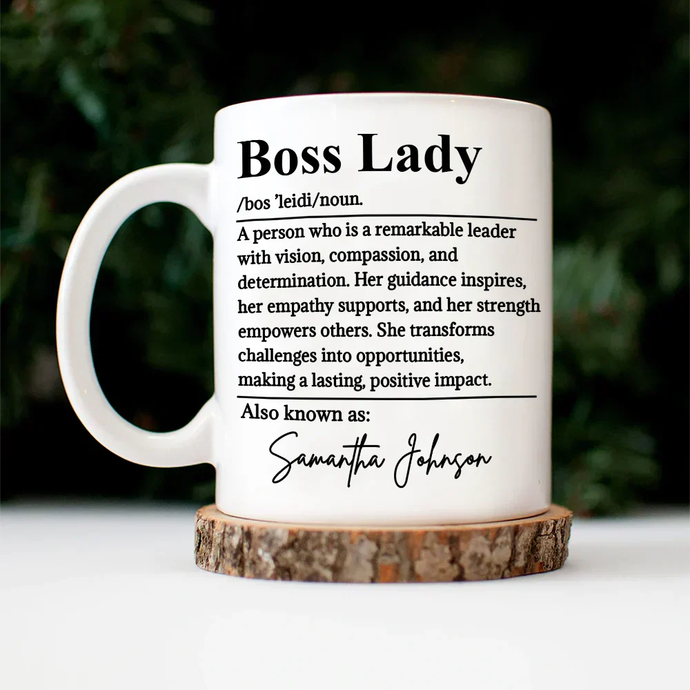 Boss Lady Who Is Remarkable Leader - Personalized Mug