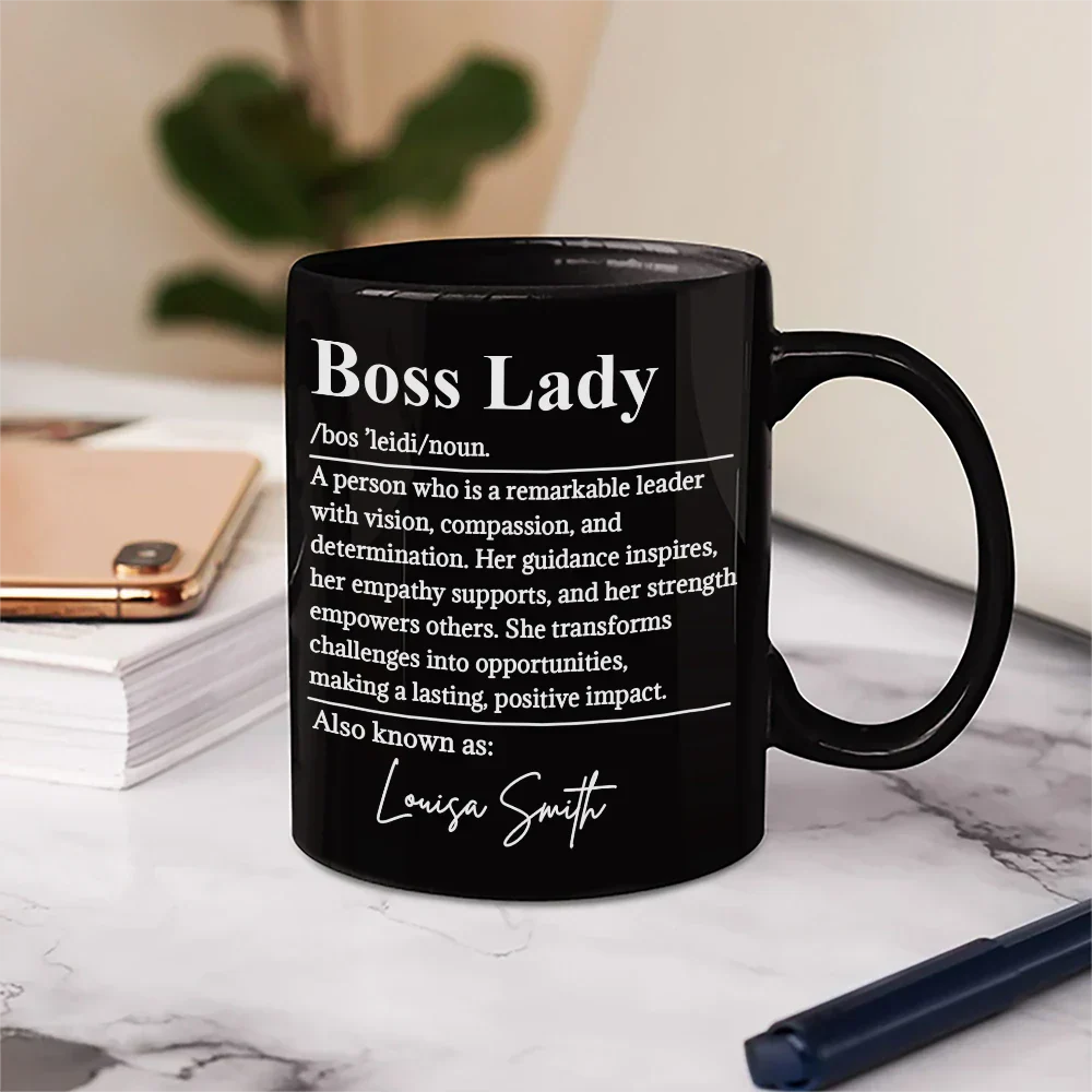 Boss Lady Who Is Remarkable Leader - Personalized Mug