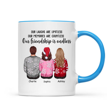 Personalized Best Friends Mug Gift, Personalized Friendship Gift, Soul Sister Christmas Gift for Best Friend, Long Distance Friendship Gift